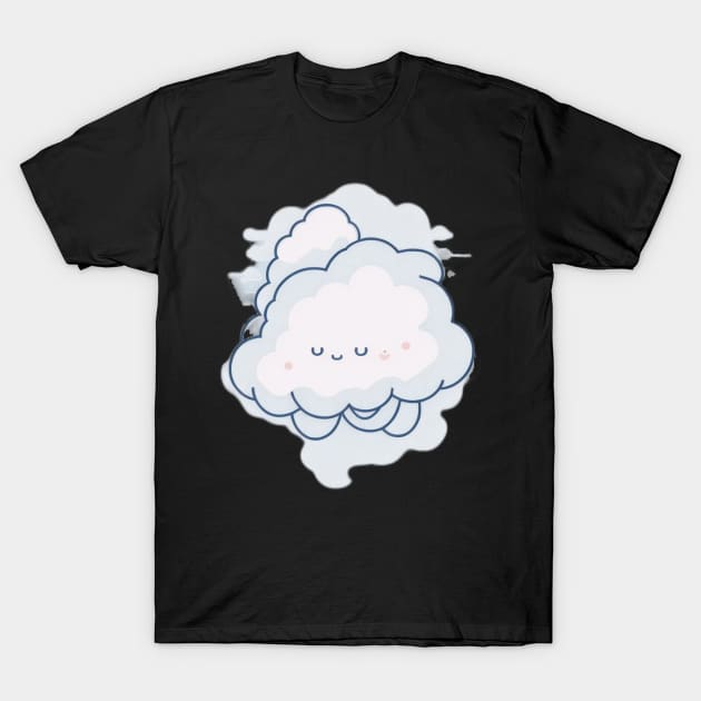 Cute happy cloud T-Shirt by Majkel&Majkel